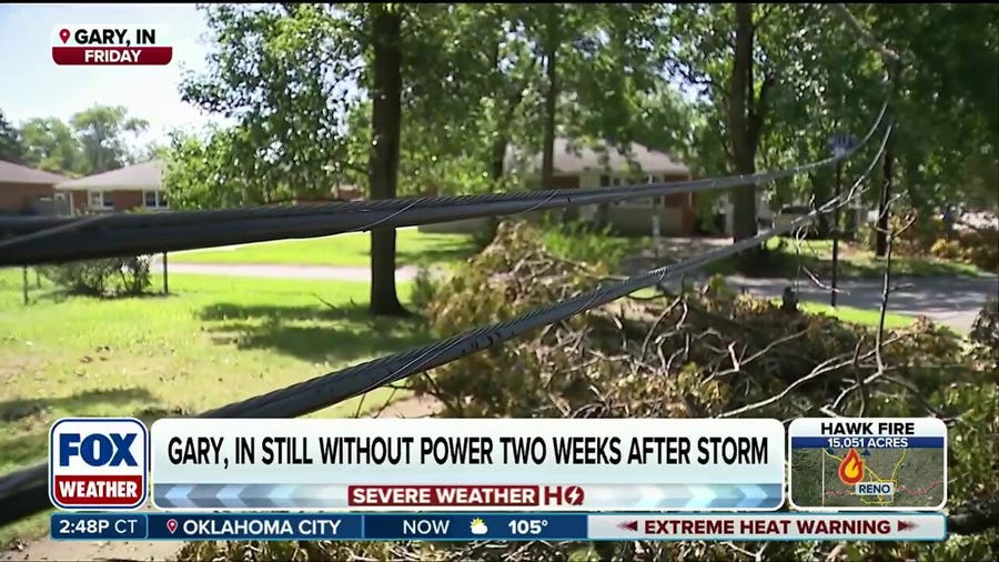 Thousands still without power in Indiana two weeks after severe storms