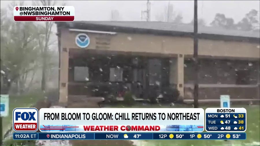 Winter-like chill returns to the Northeast impacting millions with spring shock