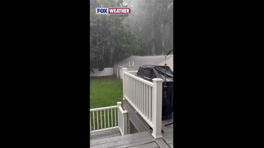 Watch: North Haledon, New Jersey, slammed by heavy rain and hail