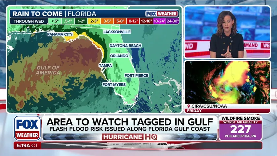 Area to watch for tropical development in Gulf to bring downpours to drought-stricken Florida