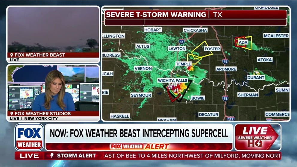 It is day three of dangerous severe weather impacting millions of Americans. FOX Weather meteorologist Haley Meier is live tracking storms from the FOX Weather Beast as the team intercepts a supercell that could produce a tornado.
