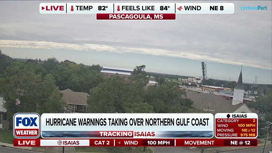 Mississippi coast gears up as Category 2 Hurricane Isaias churns in Gulf