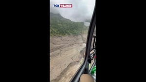 Aerial video shows devastation following destructive flash flood in Nepal