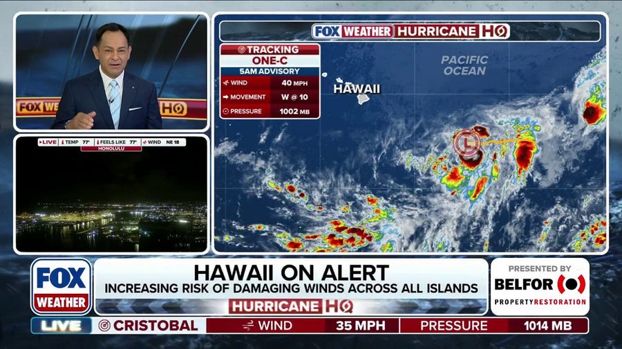 Post-Tropical Cyclone One-C targets Hawaii with looming threats of dangerous surf, flooding