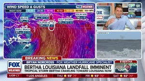Tropical Storm Bertha brews off the Gulf Coast as it nears landfall