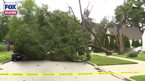 Watch: Derecho takes down trees, knocks out power to thousands in northern Illinois