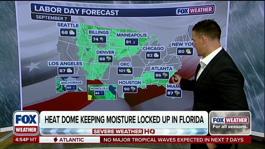 Labor Day weekend could bring storms and rain across parts of the U.S.