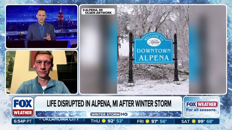 Michigan resident captures stunning shots of an intense ice storm