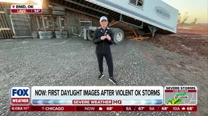 First daylight images of violent Oklahoma severe storms reveal damage
