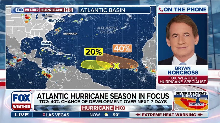 FOX Weather Hurricane Specialist Bryan Norcross breaks down the tropics as Atlantic heats up