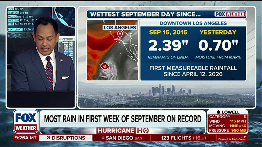 Tropical Storm Marie to produce dangerous surf across Southern California for several days
