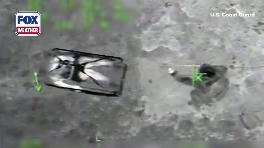 Coast Guard rescues 2 people stranded at bottom of cliff in Puerto Rico