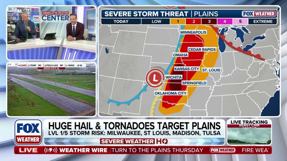 Severe storms bring tornado, hail threat to Midwest | Latest Weather ...