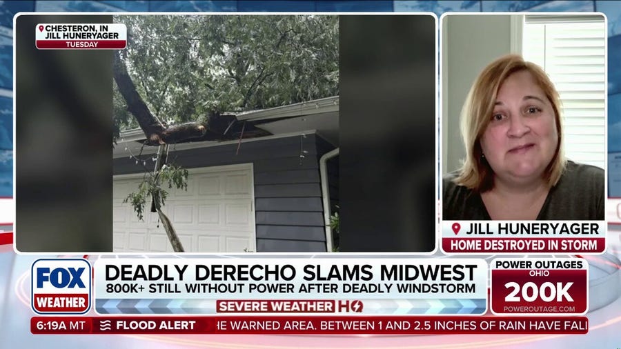 Indiana woman shares story after deadly derecho destroys her home
