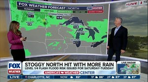Ridge-riding storms to bring heavy rain to the Great Lakes into next week