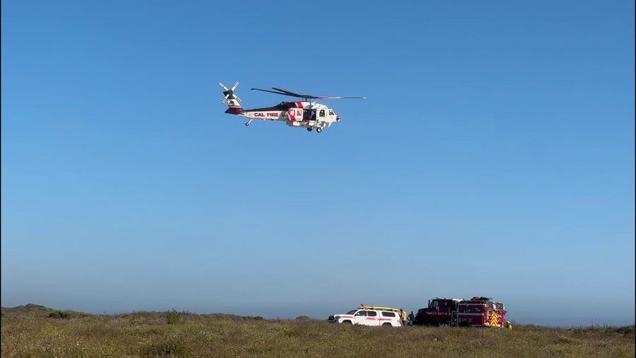 Helicopter airlifts a victim amid fatal ocean incident  