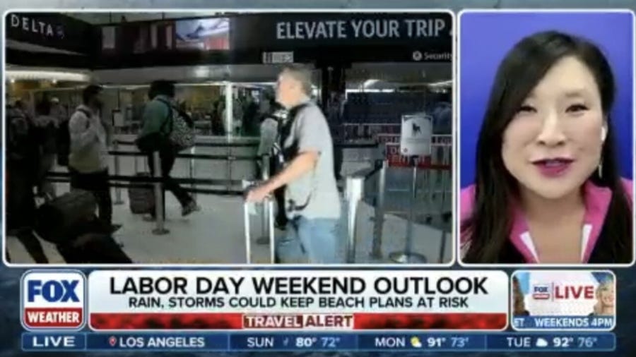 Labor Day weekend outlook: When will places start to see bad weather that could impact travel
