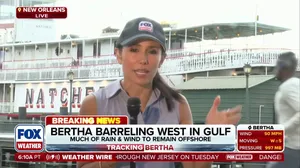 New Orleans under Tropical Storm Warning as Bertha continues barreling west in the Gulf