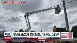 Cleanup efforts underway in Florida's Panhandle as crews work to remove debris, restore power