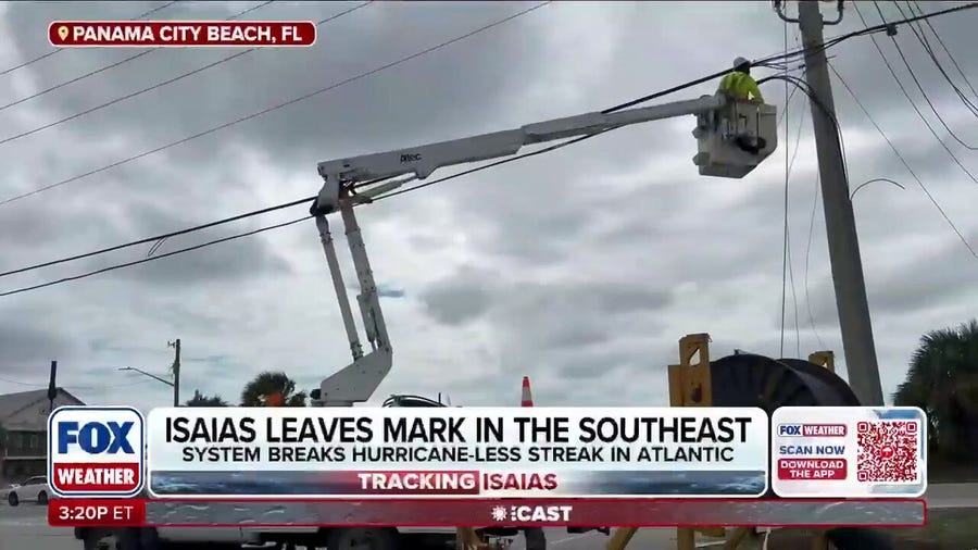 Cleanup efforts underway in Florida's Panhandle as crews work to remove debris, restore power