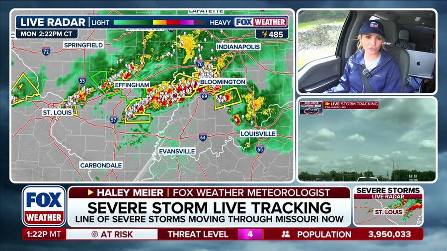 FOX Weather Beast tracking severe storms in Missouri