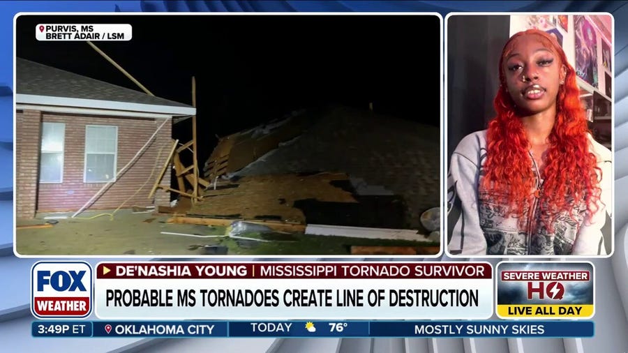 'Everything’s gone': Mississippi survivor recounts tornado horror