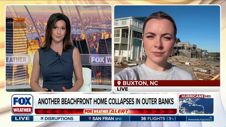 Another home collapses along North Carolina's Outer Banks, 32nd since 2020