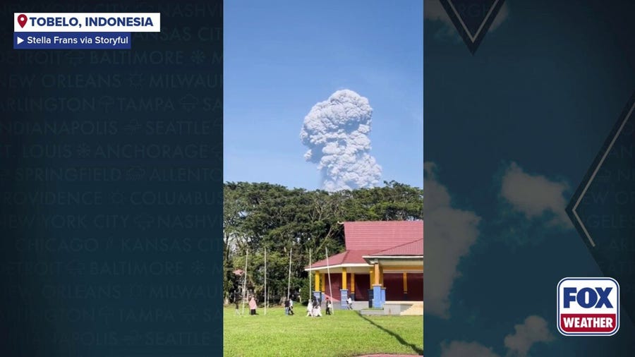 Watch: Ash plume shoots from Indonesia's Mount Dukono amid deadly eruption