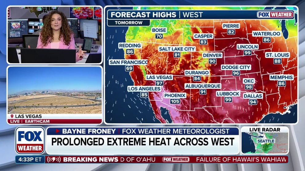 FOX Weather meteorologists Bayne Froney and Nick Kosir analyze the historic heat wave that has broken over 800 daily temperature records for the month of March across the West.