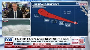 Genevieve weakens while a super typhoon roars across the Pacific