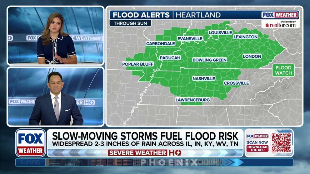 30 million Americans face a renewed flash flood threat as a slow-moving cold front gradually shifts southeast out of the Upper Midwest, bringing rain to the Heartland and Northeast by the end of the week.
