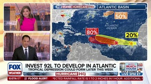 Invest 92L eyes high chance for tropical depression by late week