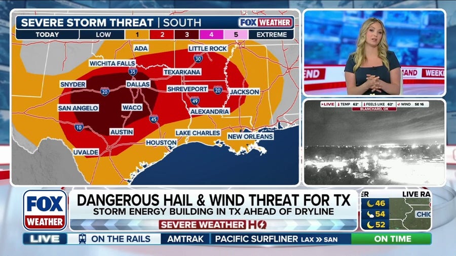 Severe storms to unleash destructive winds, giant hail across Lone Star State 