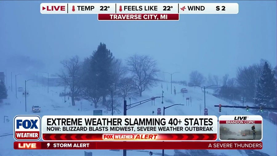 Extreme winter weather blasting millions in the Midwest with Blizzard Warnings issued across 5 states
