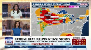 Extreme heat fuels ridge-riding severe storms across a 1,500-mile corridor