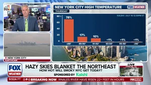 How warm will New York City get under the smoky skies? 