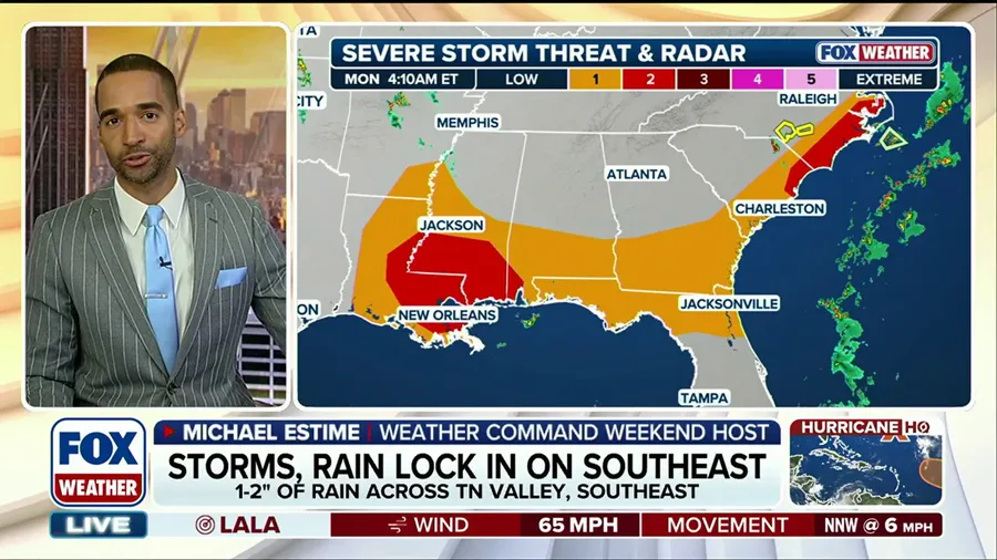 Heavy rain, storms ramp up flood and severe threat in Southeast, Mid-South