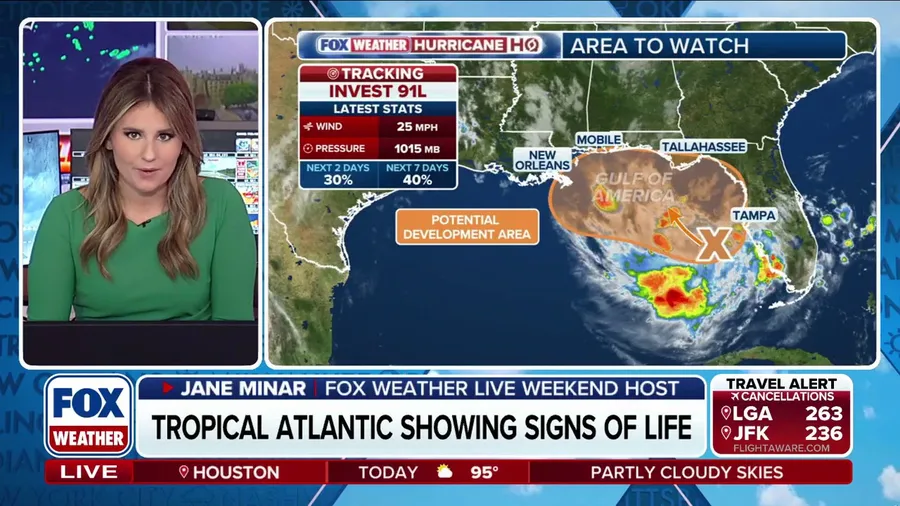 HURRICANE HQ: Tropical development odds climb for Invest 91L