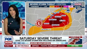 Severe threat ramps up for central US for Saturday