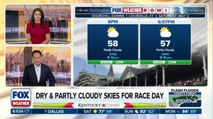 Weather unlikely to impact Kentucky Derby this weekend