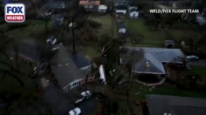Drone footage shows total destruction of Illinois neighborhood following destructive tornado