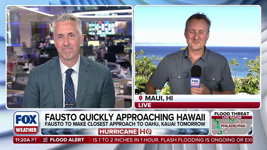 Live from Maui: Tropical Storm Fausto closes in on Hawaii