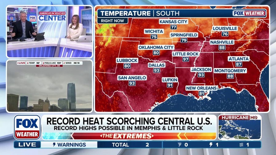 Record heat continues to scorch Central US through the weekend