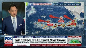 Karina and Lowell could track near Hawaii while Tropical Storm Marie forms in Pacific