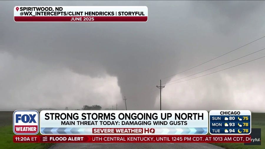 Severe storms target Northern Plains with powerful winds, large hail threat heading into workweek