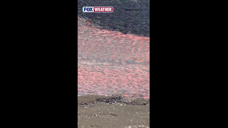 Watch: Lava sprays during Kilauea's 44th eruptive episode