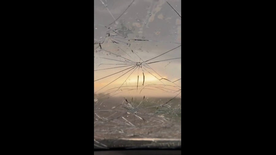 Relentless hail smashes Western Kansas