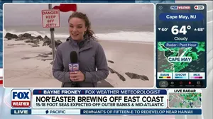 Brewing nor'easter to bring massive swells, gusty winds to East Coast