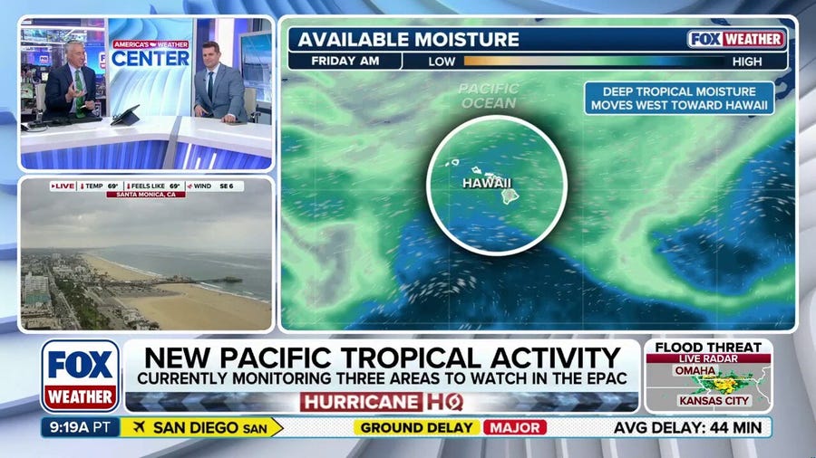 Norbert remnants to briefly soak Hawaii with development near Mexico brewing in long-range forecasts