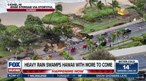 More heavy rain expected to impact Hawaii, as another Kona low forms over the region 